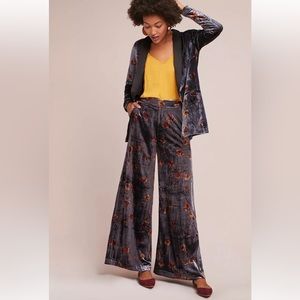 NWOT Ett Twa Wide Leg Jessie Velvet Anthropologie pants